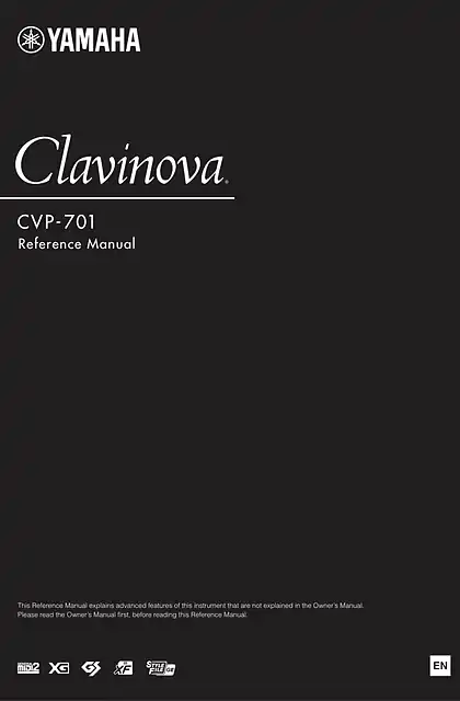yamaha雅马哈CVP-701 Reference Manual